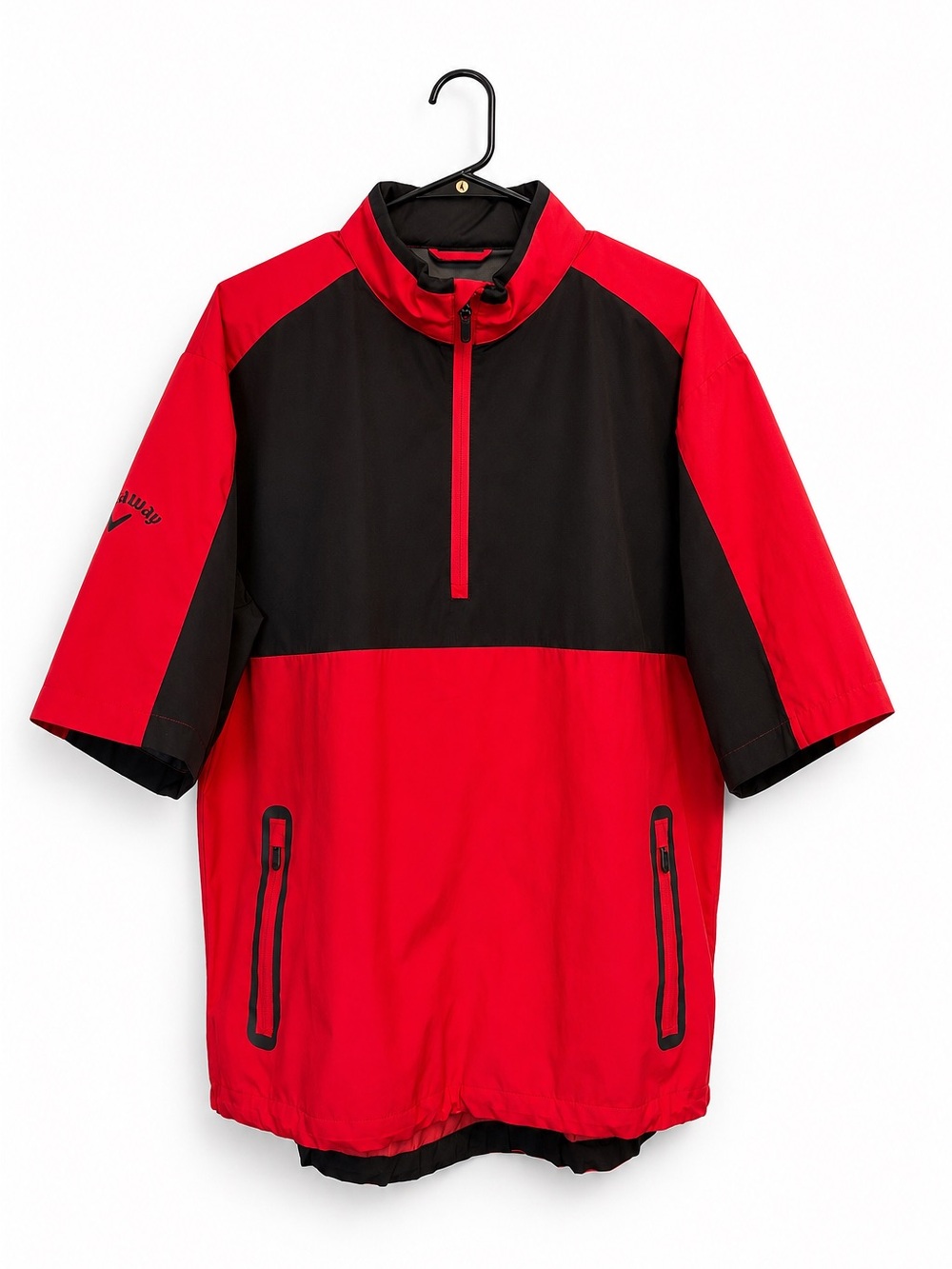 Callaway Weather Series Quarter-Zip Short Sleeve Windbreaker Jacket